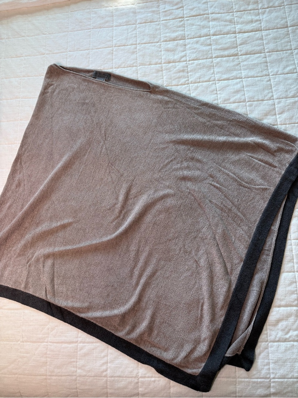 Barefoot Dreams CozyChic Ultra Lite Taupe Cape